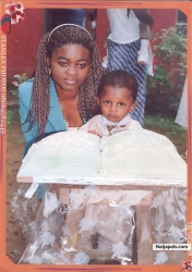 Aunty Beni and Little Kingley (My grand son)