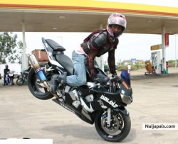riding on my bike