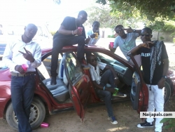 jus chilling in d block wit em dudes#cool.