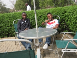 chilling with friend