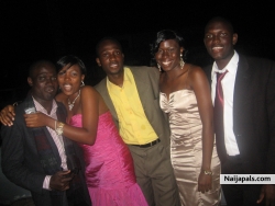 at a dinner party