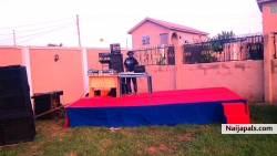 9ja dj Lukas live on stage @Ayelawaje hotel Porto Novo, Benin Republic