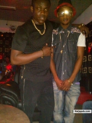 Nathan chilling with Gbenga Mr Lamaya