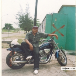 don uche.....with my baby bike honda steed