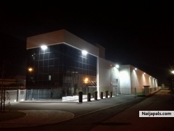 company environment at night.