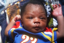 He waz Just seven Dayz old