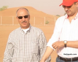Mohamed Dekkak Chairman of Adgeco Group and Bassel Fotayeh Director of Rawabi Fayfa on Site Visit Preparation