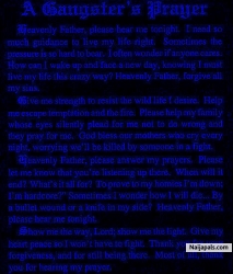 Gangster's prayer