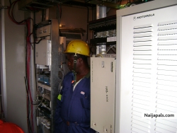 carrying a routine maintenance on a telecoms equipments .