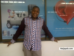 Posing with ma creative works.