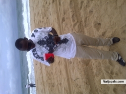 Relaxing in Afar Beach, Lekki.