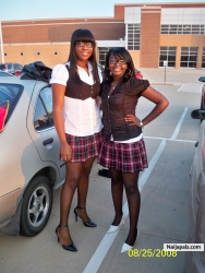 me and my bestfriend on the first day of school...