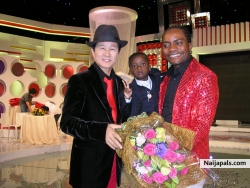 GOTIE MBOBILE , HIS SON TAEYANG AND TAE JIN A