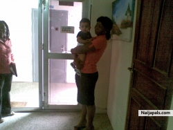 Tina with Ibrahim Junior