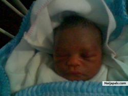 my son 1day old. I LOVE U