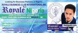Open for Business Partners Royale Business Club International Inc. Nigeria Branch