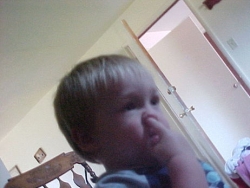 Dalton picking his nose