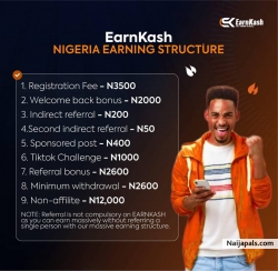 Join EARN KASH TECHNOLOGY To make money 