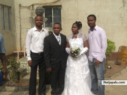 me, my boss bro Osas n wife, Caleb