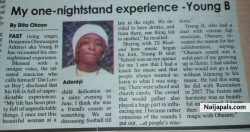 Young B - My One Night Stand Experience