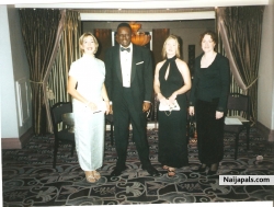 With friends from work at Charity Ball in  Hilton Hotel, Park Lane.London