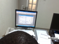 in the office