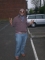 am on street smiling