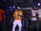 on stage