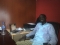 In the office