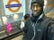 At the train station waiting for train