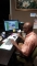 At work building web Pages.