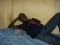 on my bed at the law school lag- july 2008