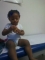 my great niece at the doctors about to get a needle ouch