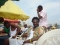 on the beach............