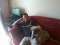 with dog