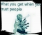 don't trust people.