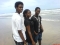 at the beach wit ma friends