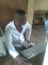 at the office