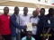 Taoreed with friend at Lagos Waste Management Authority, (LAWMA)