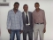 L-R Dayo, Daniel and Me after church