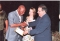 Receiving my certificate from the seminar co-ordinator and topflight CFI sports commentator