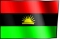 Biafran flag waving large.