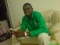 just siting at home waching movie, dress in my favorite color(green)