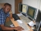 in the office