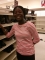 me, eyes closed