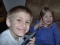 Grandson Matt, Aili-Drew in background