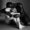 black and white