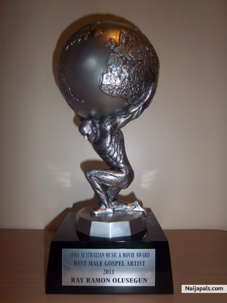 Ray Ramon wins Best Gospel Male Artist of the year award at the Afro/Australian Music and Movie awards 2011 - click for next photo
