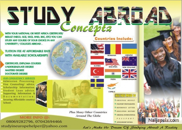 We make ur dreamz of studying abroad a reality - click for next photo