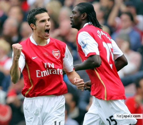 Ade & Van persie - click for next photo